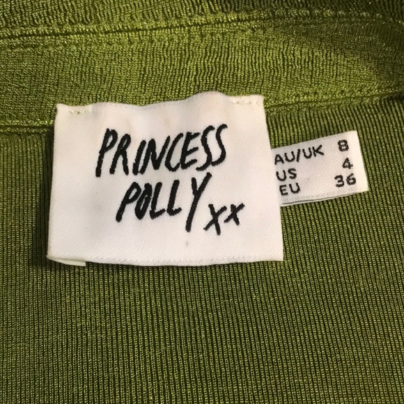 SOLD Princess Polly “Party Time” Wrap Tie Waist Mini Dress Size 4 - Picture 7 of 8